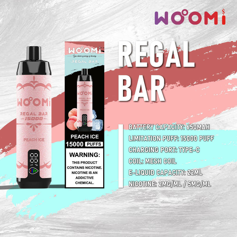 Regal Bar 15K Puffs Wiederaufladbares Einweg Kit DTL (10pcs)