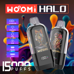 Woomi Halo 15000 Züge, wiederaufladbar, 5 Stück