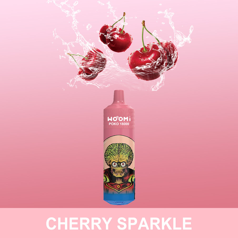 Woomi RandM Tornado Poko 18000 Puffs CHERRY SPARKLE