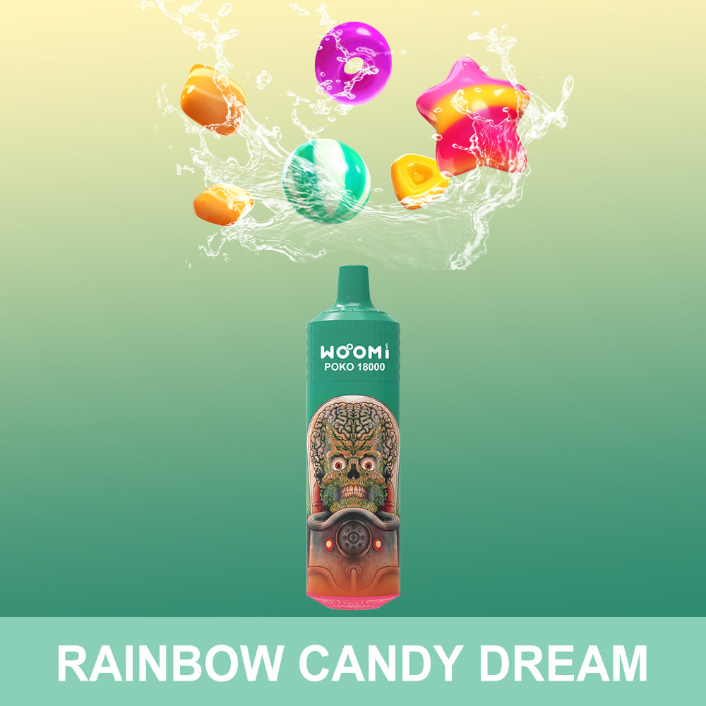 Woomi RandM Tornado Poko 18000 Puffs RAINBOW CANDY DREAM
