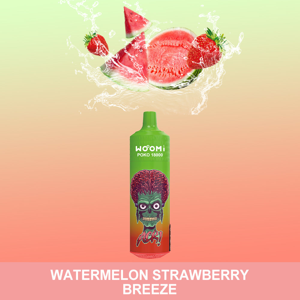 Woomi RandM Tornado Poko 18000 Puffs WATERMELON STRAWBERRY BREEZE