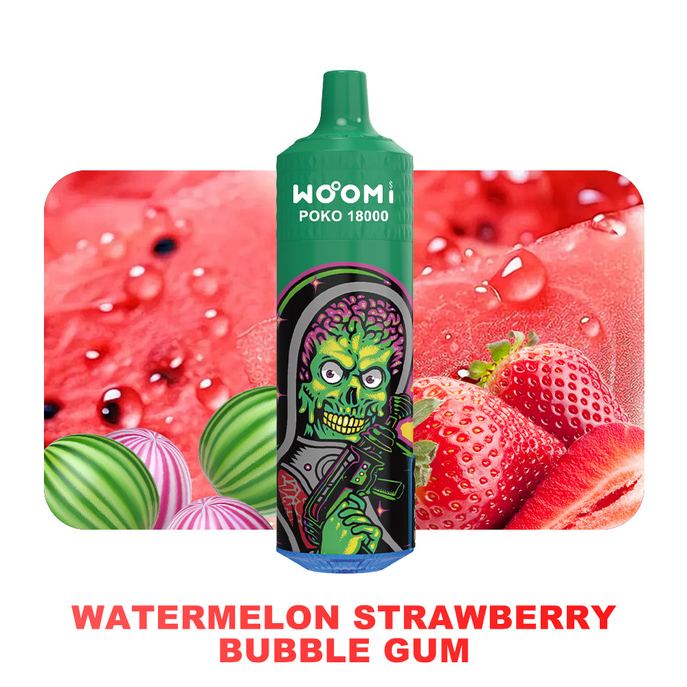 Woomi RandM Tornado Vape WATERMELON STRAWBERRY
BUBBLE GUM
