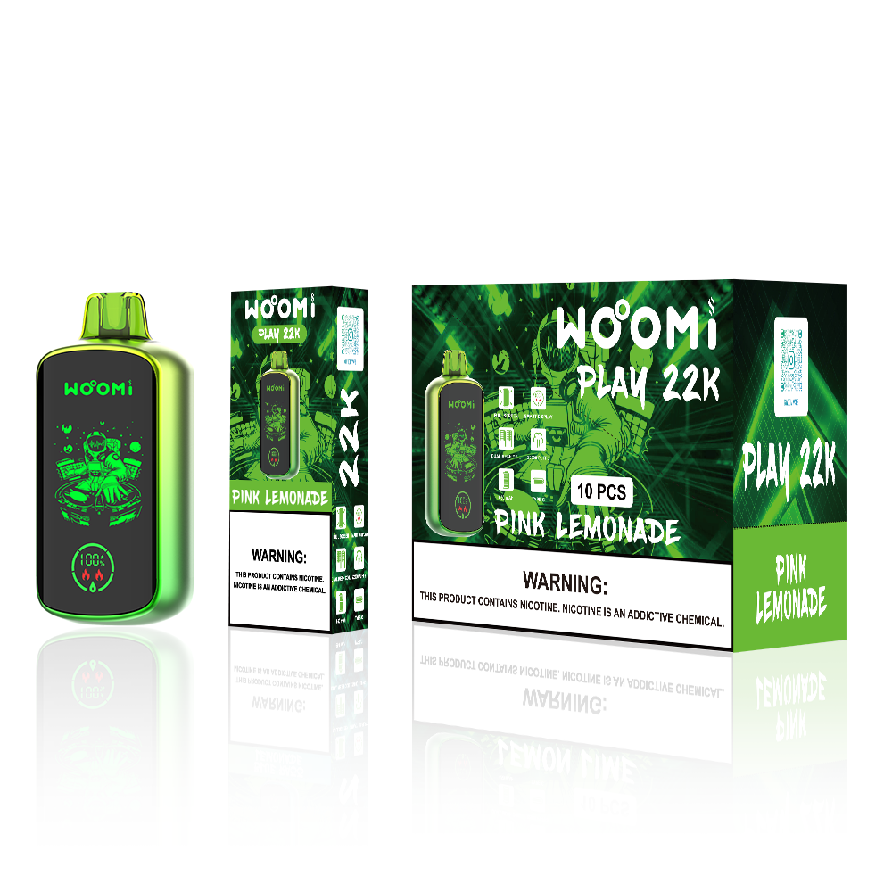 10pcs Woomi Play 22000 Full Screen Turbo Mode Disposable Vape