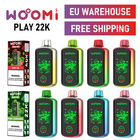 Stock UE com envio gratuito para vaporizador descartável Woomi Play 22K (quantidade mínima: 1 unidade)